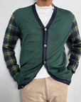 Comme des Garçon Junya Watanabe Tartan Knit Cardigan