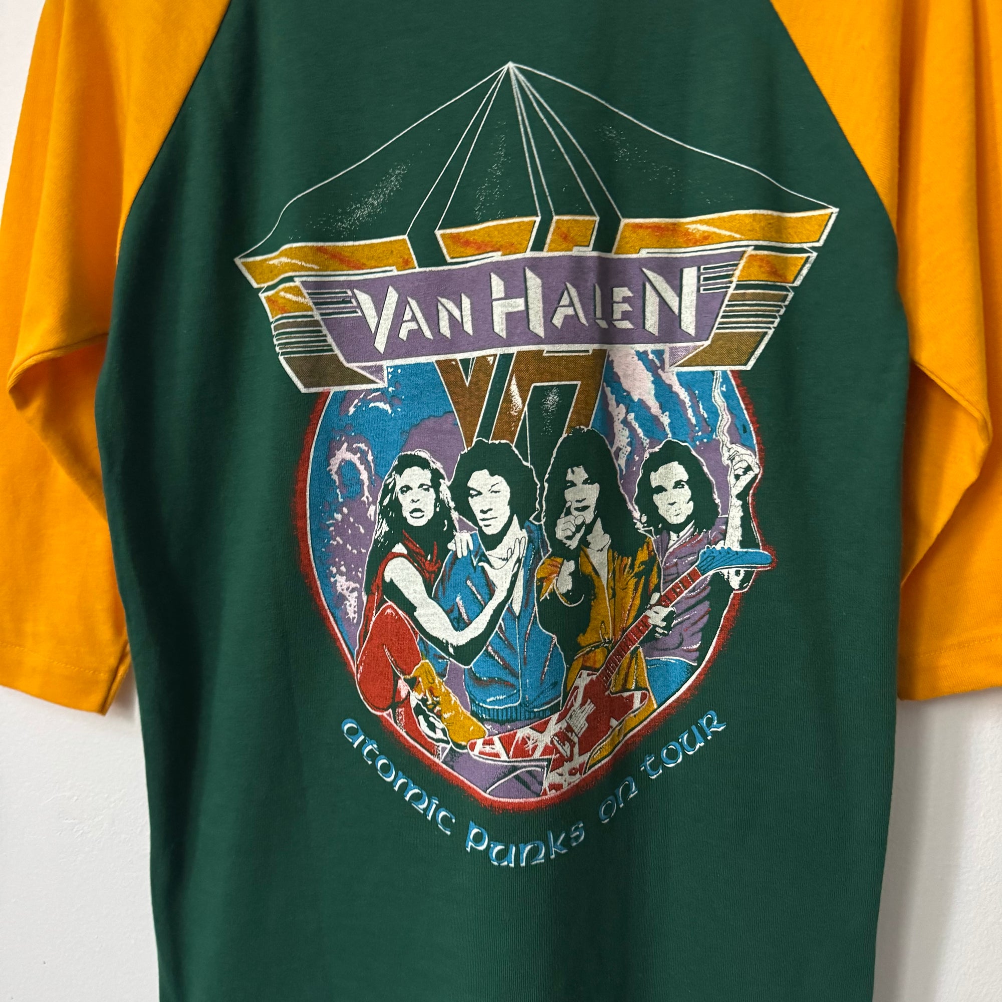 Vintage 1980 Van Halen "Women and Children First" Raglan Concert Baseball Tee