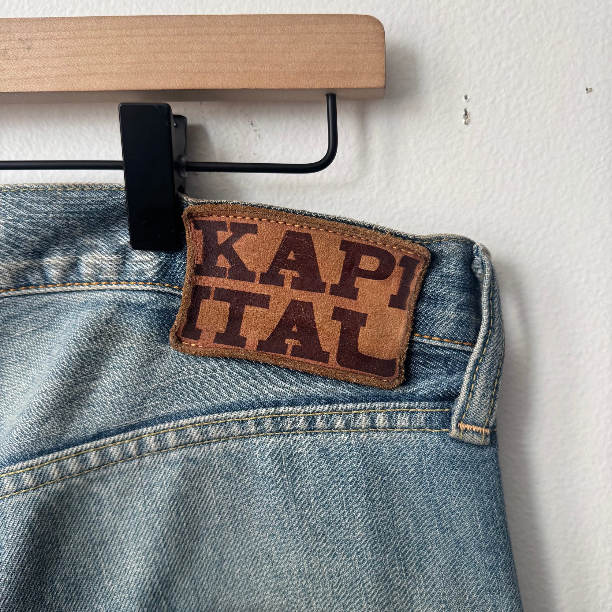 Kapital Bone Denim Shorts