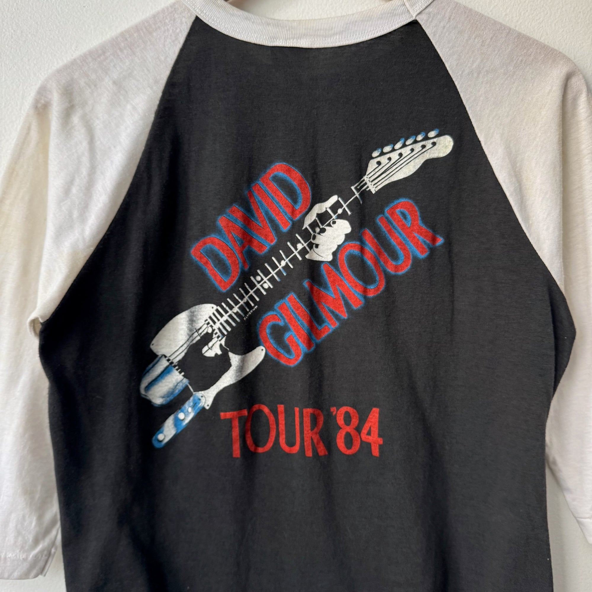 1984 David Gilmour Tour Baseball Tee