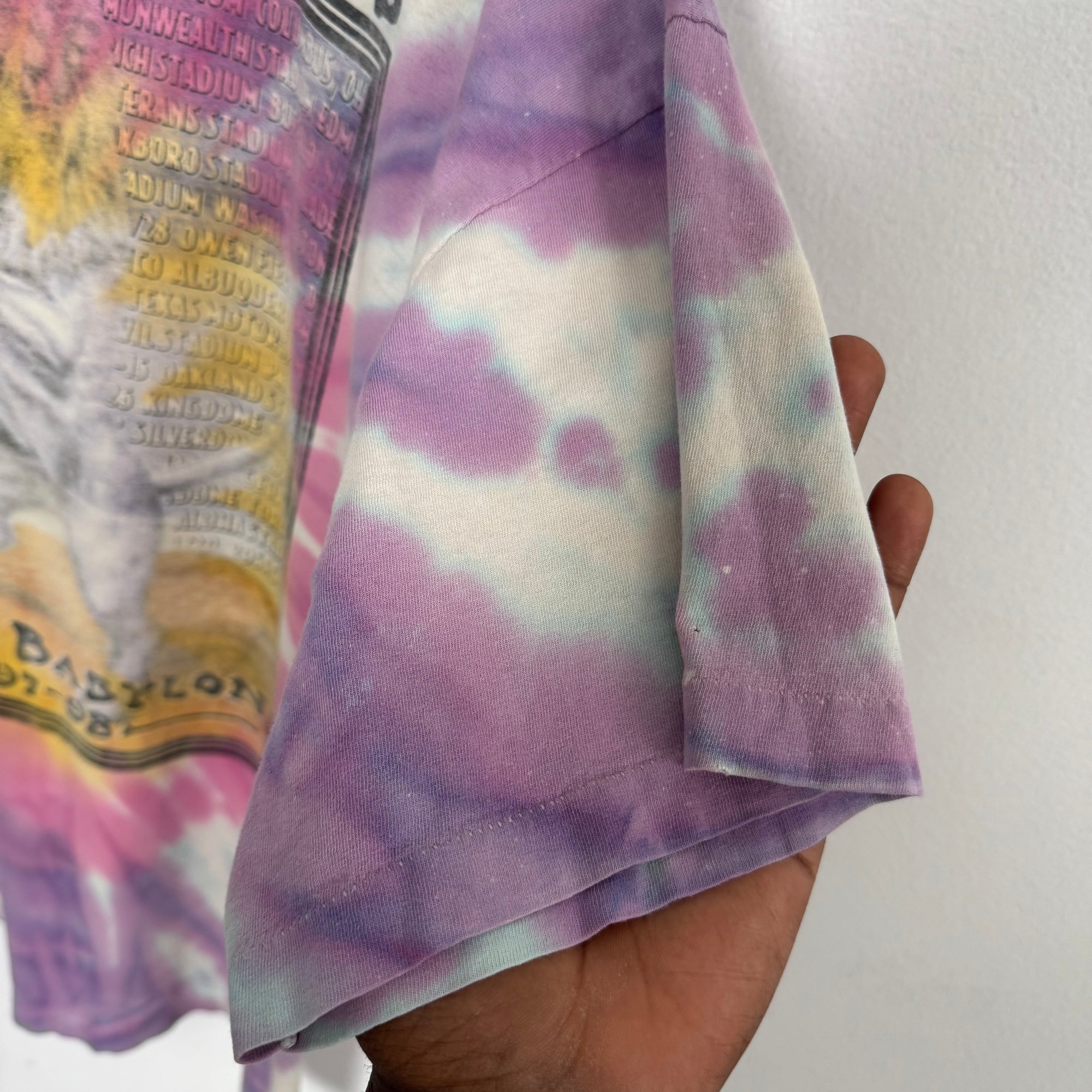 RARE Vintage  1997 The Rolling Stones Bridges to Babylon Tie Dye T shirt