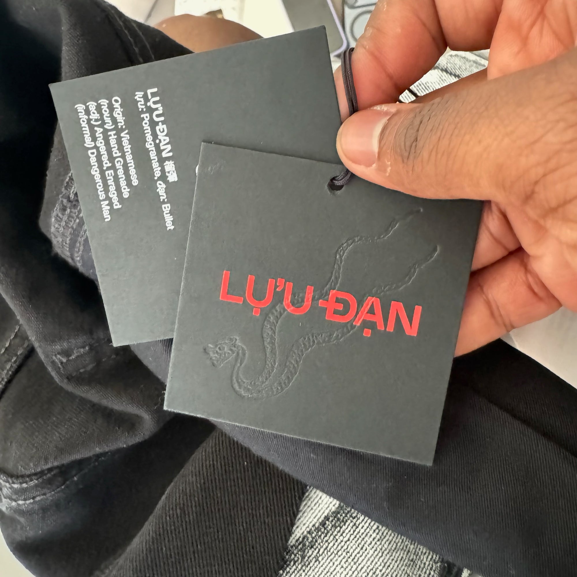 LUU DAN Radiation Dumpster Denim Jeans