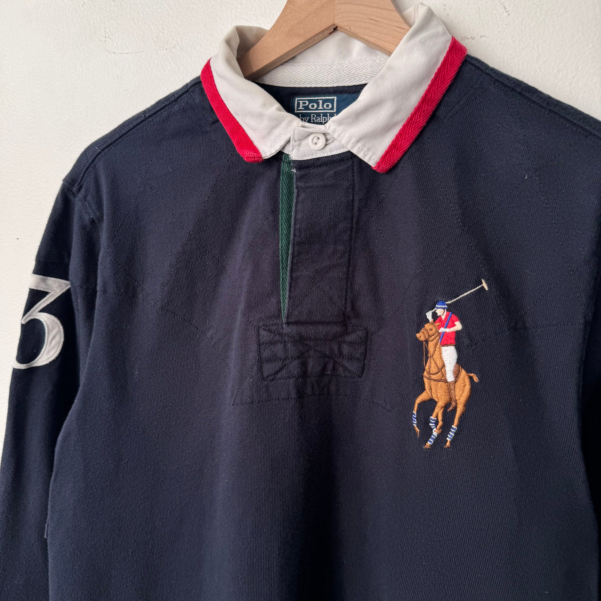 Vintage Ralph Lauren Polo Big Pony Navy Rugby