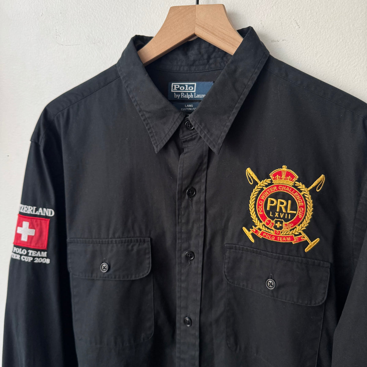 Polo Ralph Lauren Black Long-Sleeve Utility Shirt