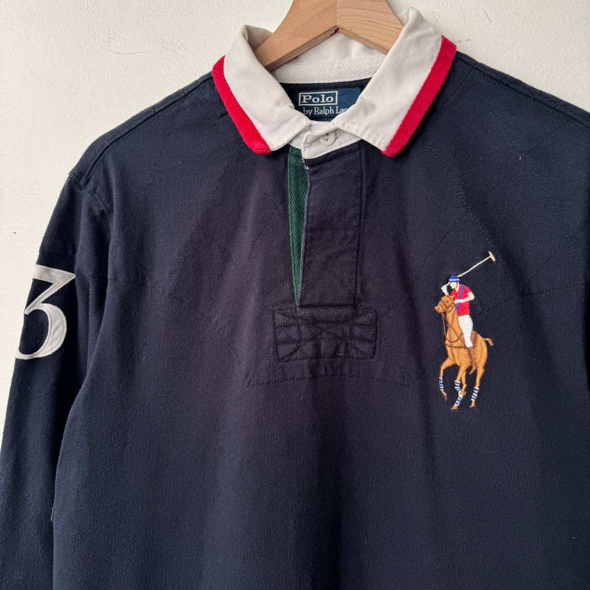 Vintage Ralph Lauren Polo Big Pony Navy Rugby