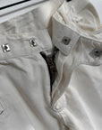 White Balmain Biker Denim