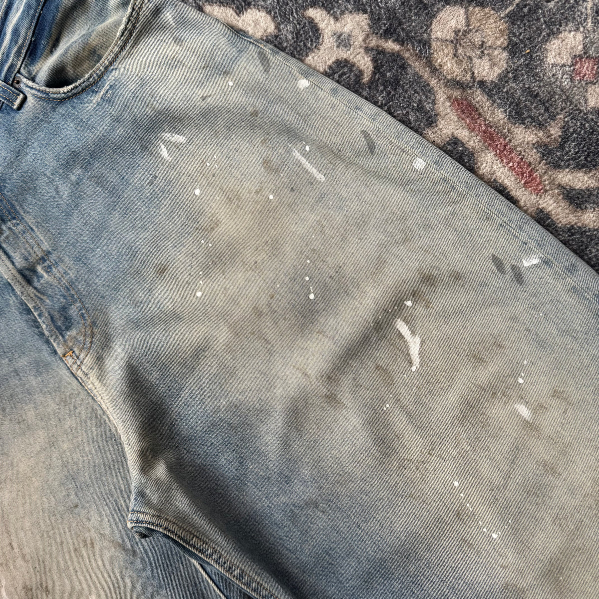 Acne Studios 2023M Paint Splatter Denim