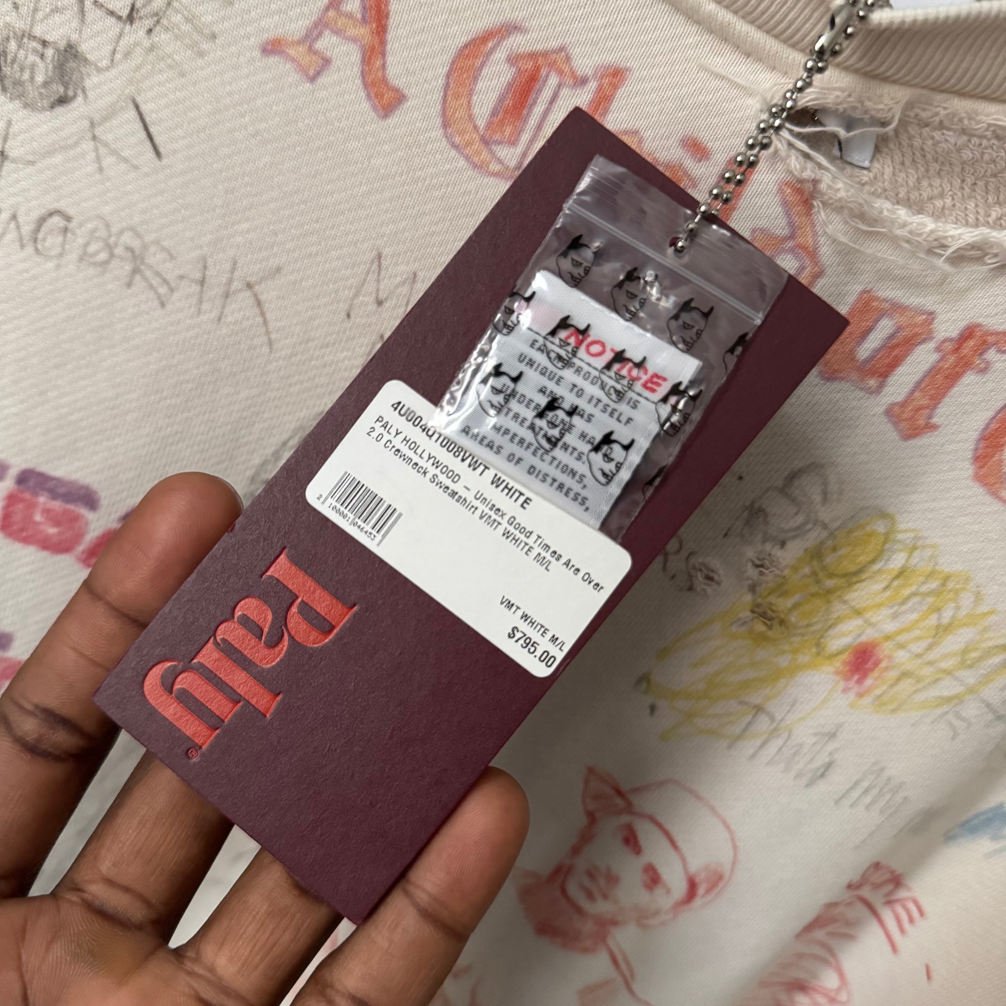 Paly Hollywood Good Times Are Over 2.0 Crewneck