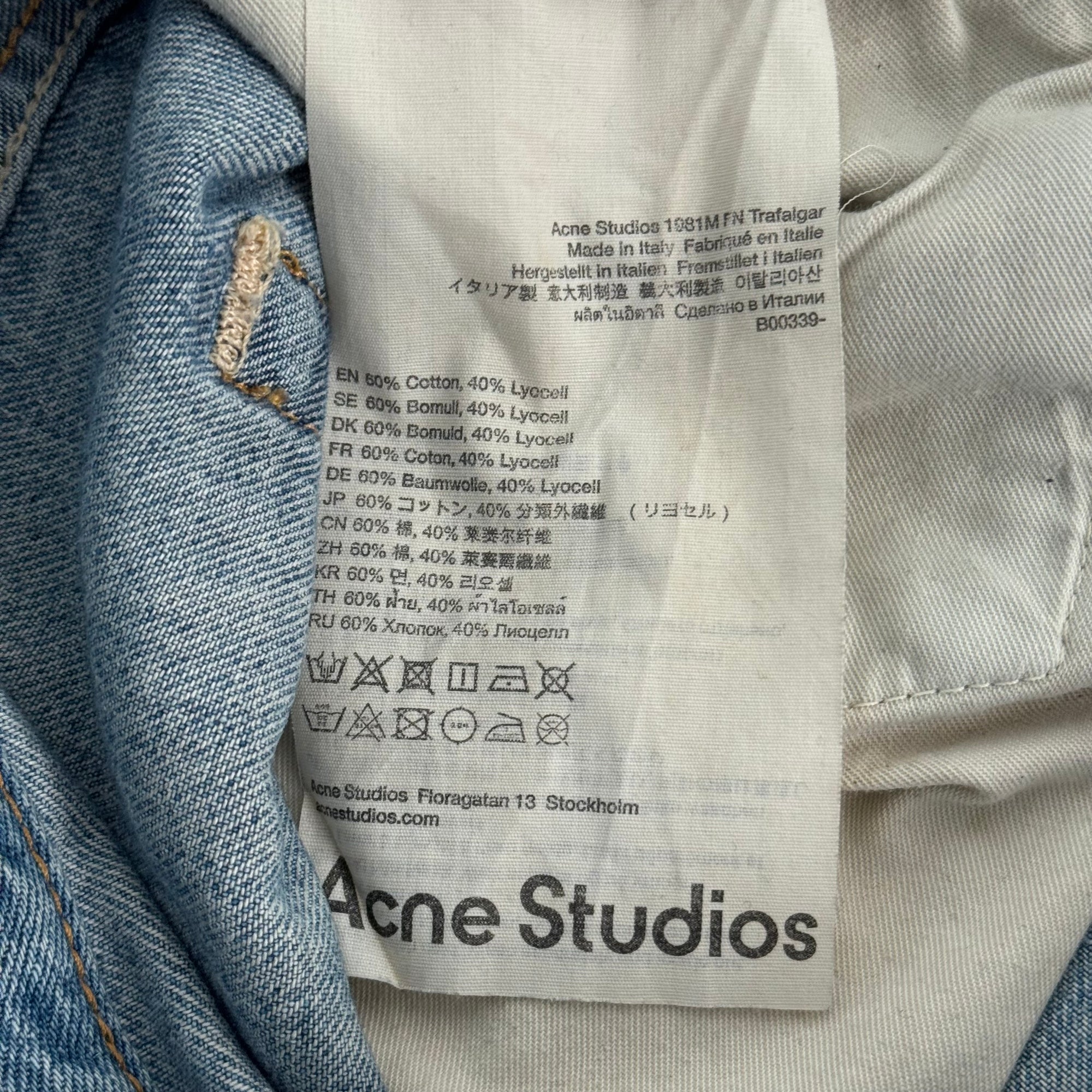 Acne Studios 1981m Trafalgar Loose Fit Trousers