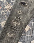 Ralph Lauren Denim & Supply Distressed Straight Leg Grey Denim
