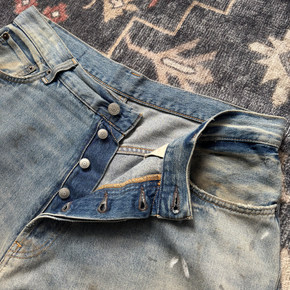 Acne Studios 2023M Paint Splatter Denim