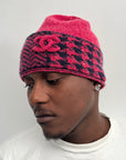 Chanel Cashmere Houndstooth Beanie