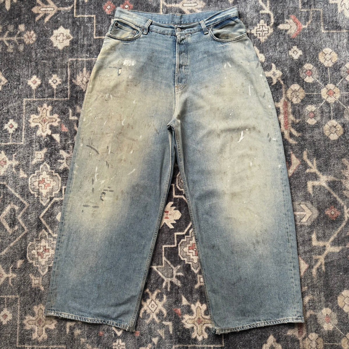 Acne Studios 2023M Paint Splatter Denim
