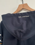 Project G/R Navy Reconstructed Folded Fill Zip Hoodie