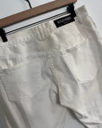 White Balmain Biker Denim