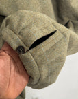 Maison Margiela Green Padded Wool Trousers