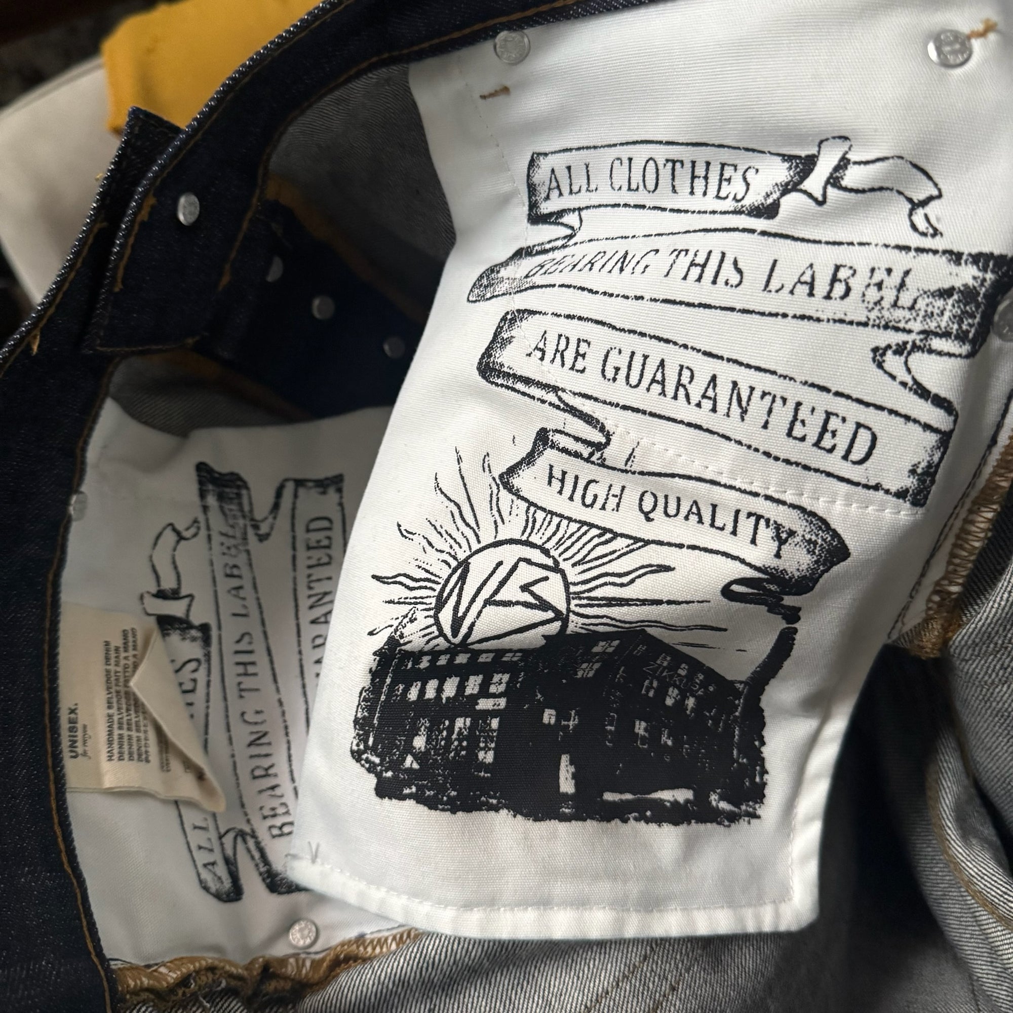 No Faith Studios Wide Leg Japanese Raw Selvedge Denim