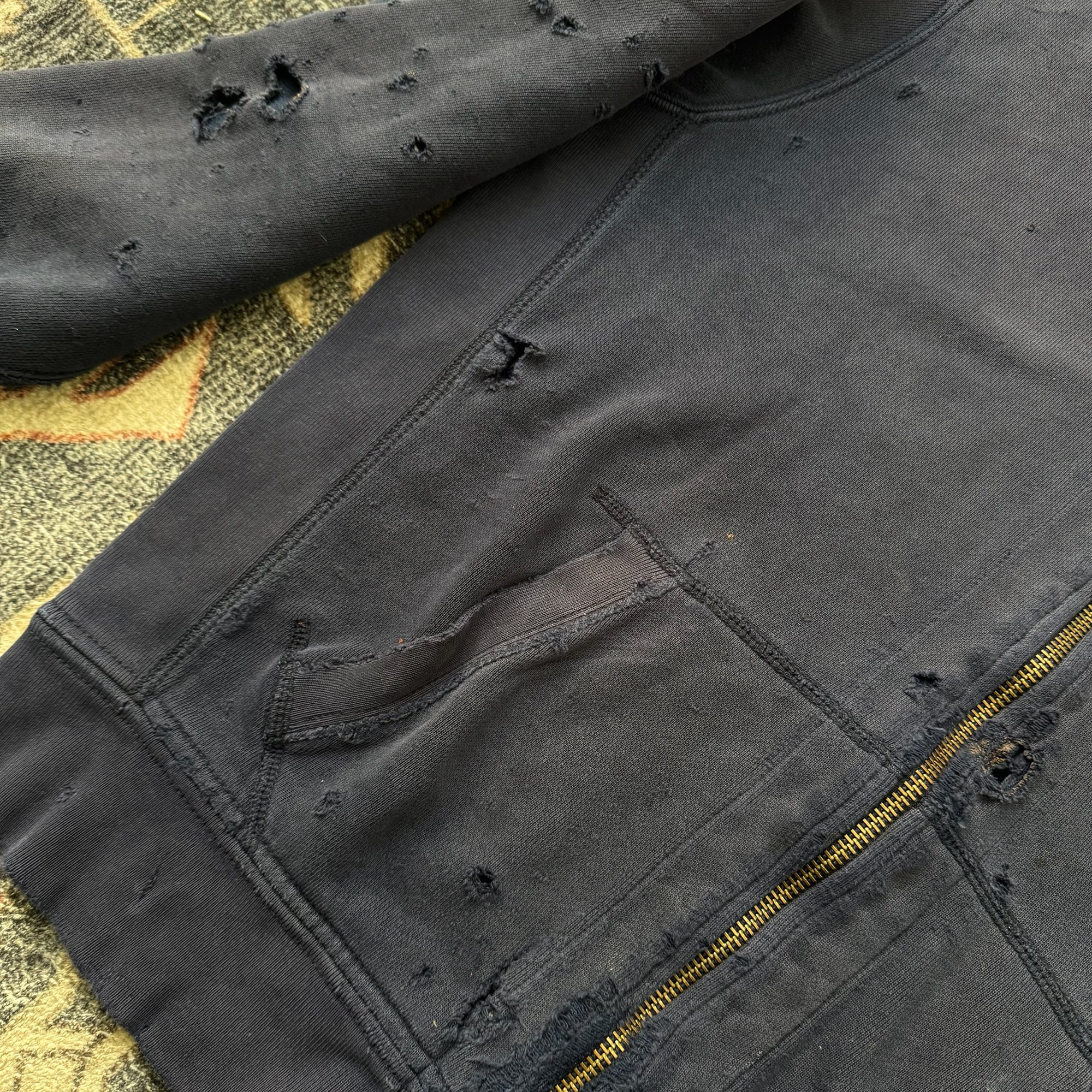 Y2k Ralph Lauren Distressed Hoodie