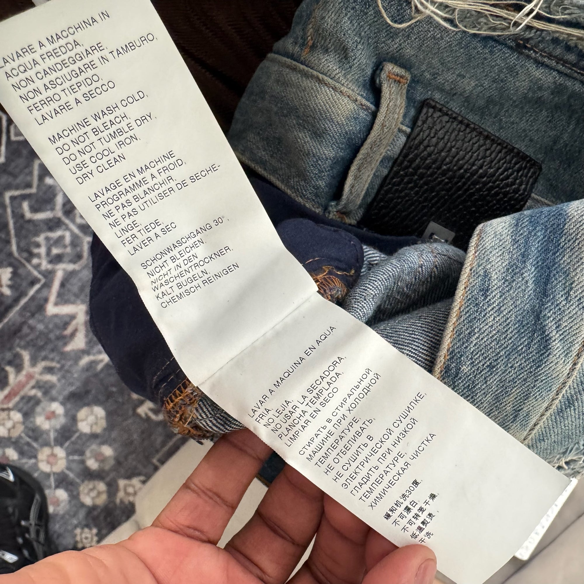 1017 ALYX 9SM x Blackmeans Distressed Denim