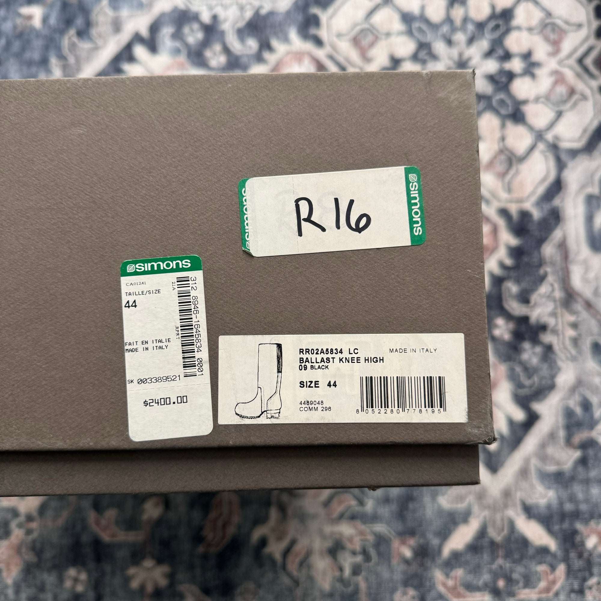 Rick Owens Ballast Knee High Boots