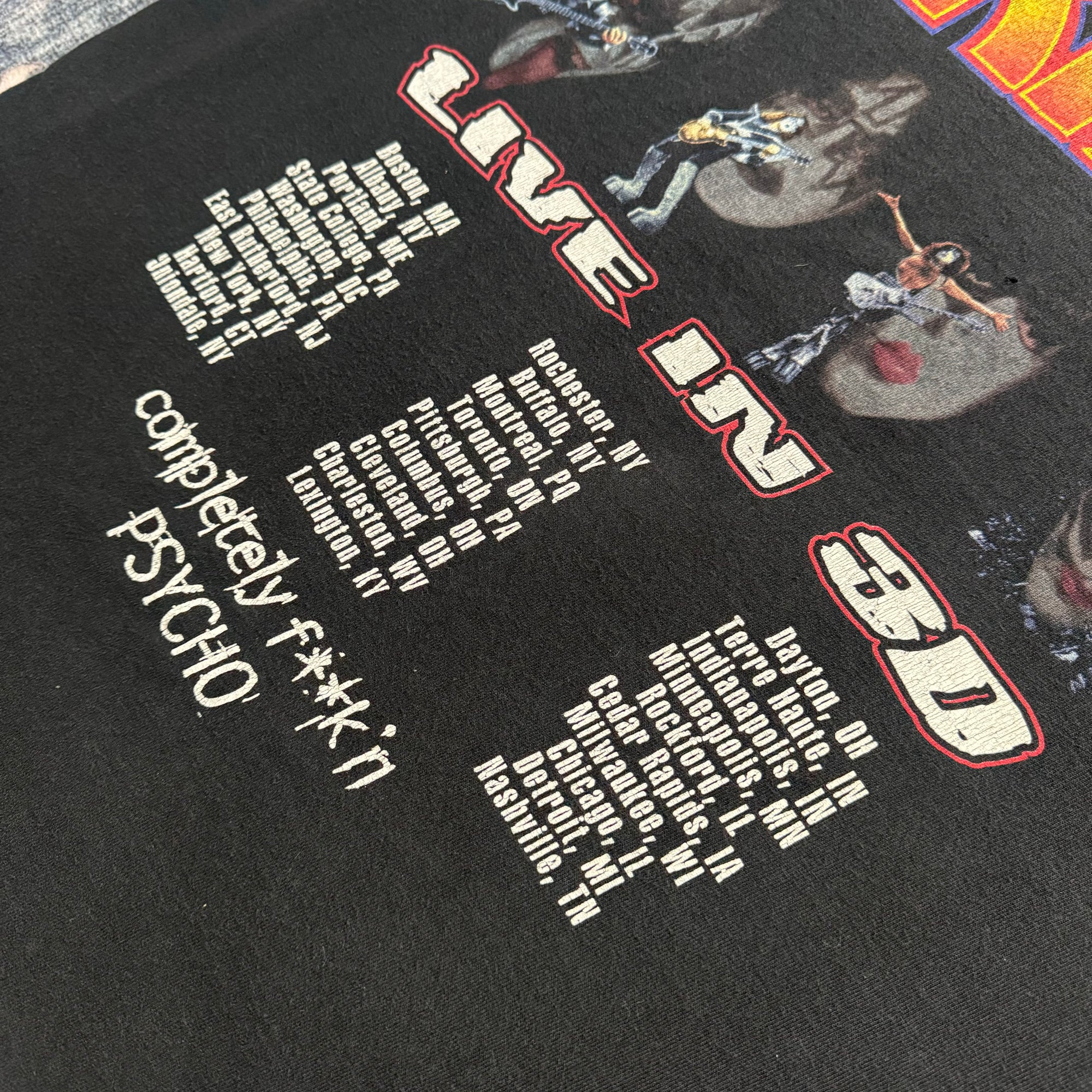 Vintage 1990s Kiss Psycho Circus Live In 3D Tee