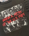 Vintage 1989 Skid Row Makin' A Mess Of The U.S. Tour Tee
