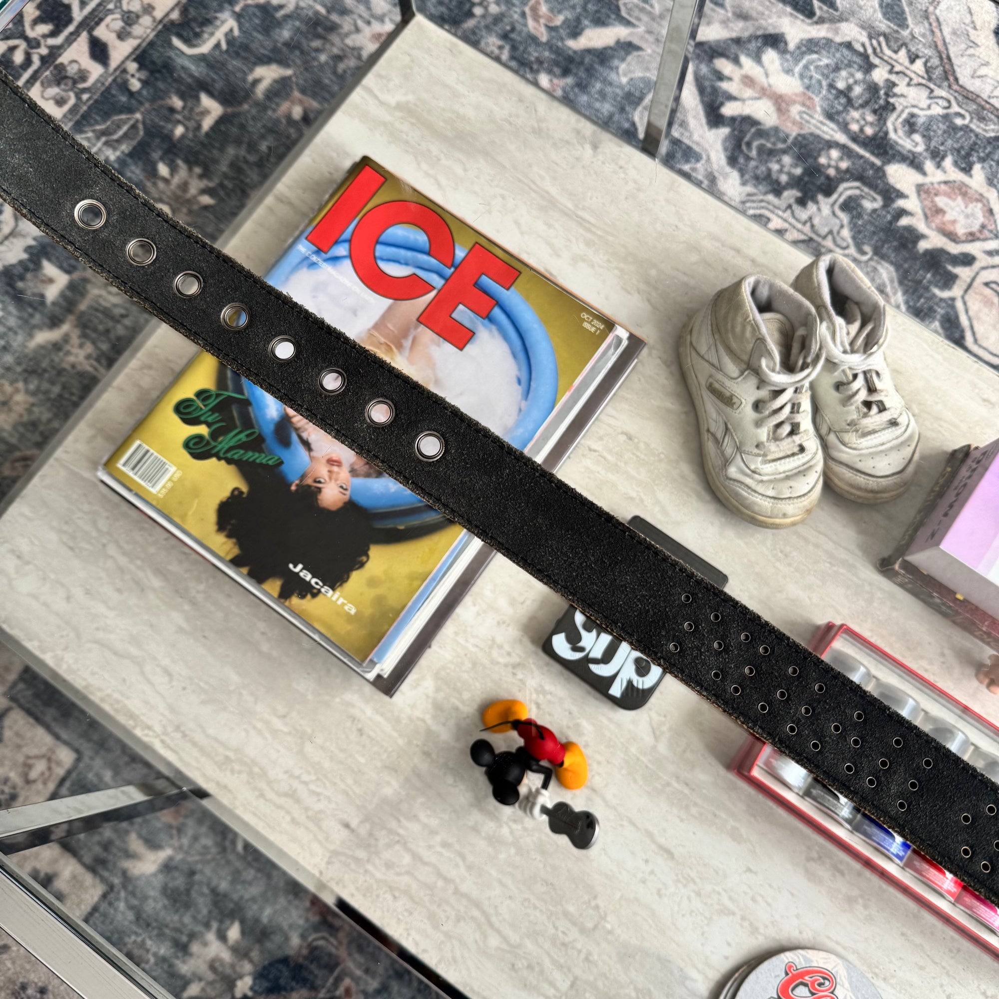 Vintage Ed Hardy Studded Canvas Belt