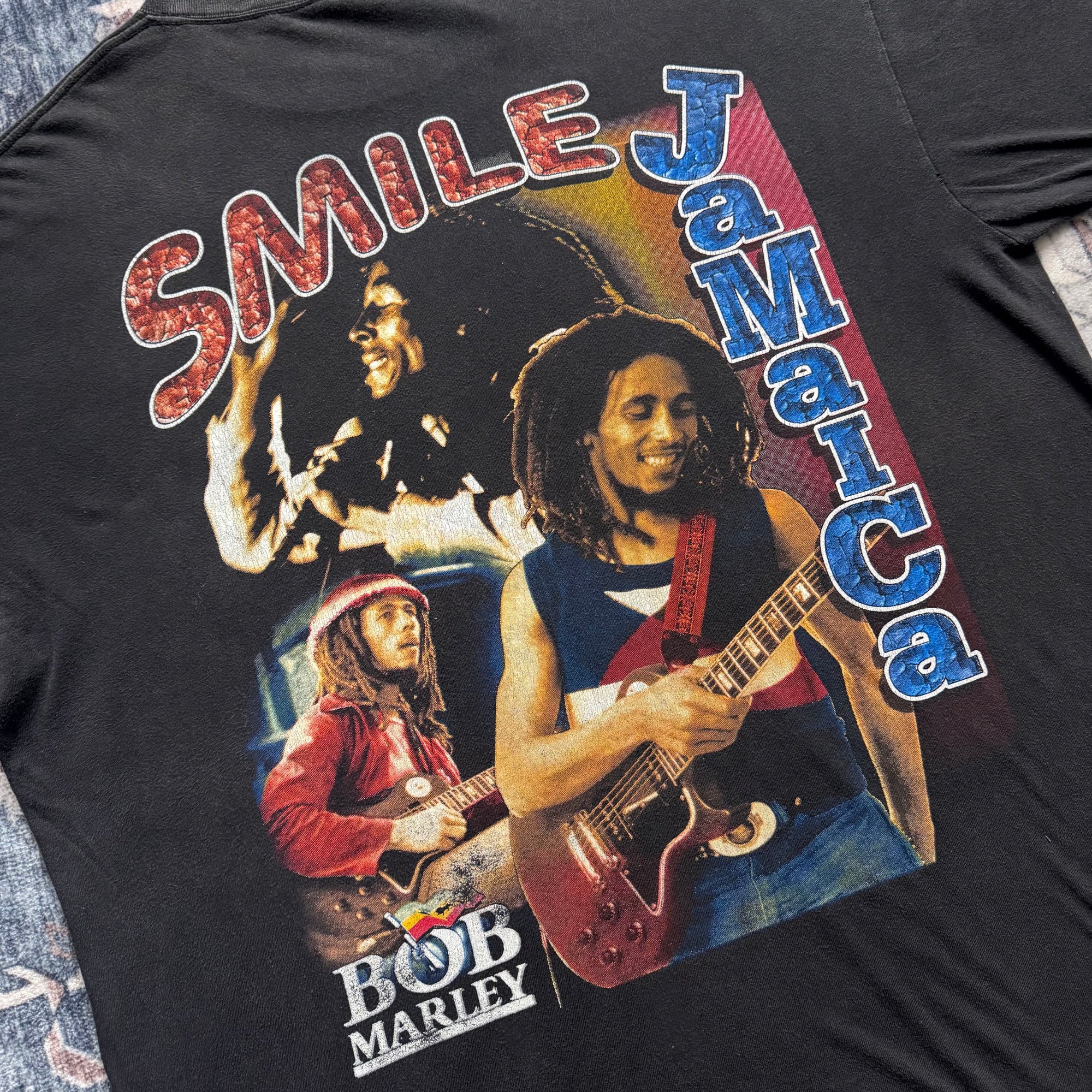 Vintage 1990s Bob Marley Smile Jamaica Tee