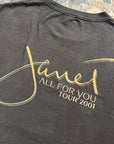 Vintage 2001 Janet Jackson All For You Tour Tee
