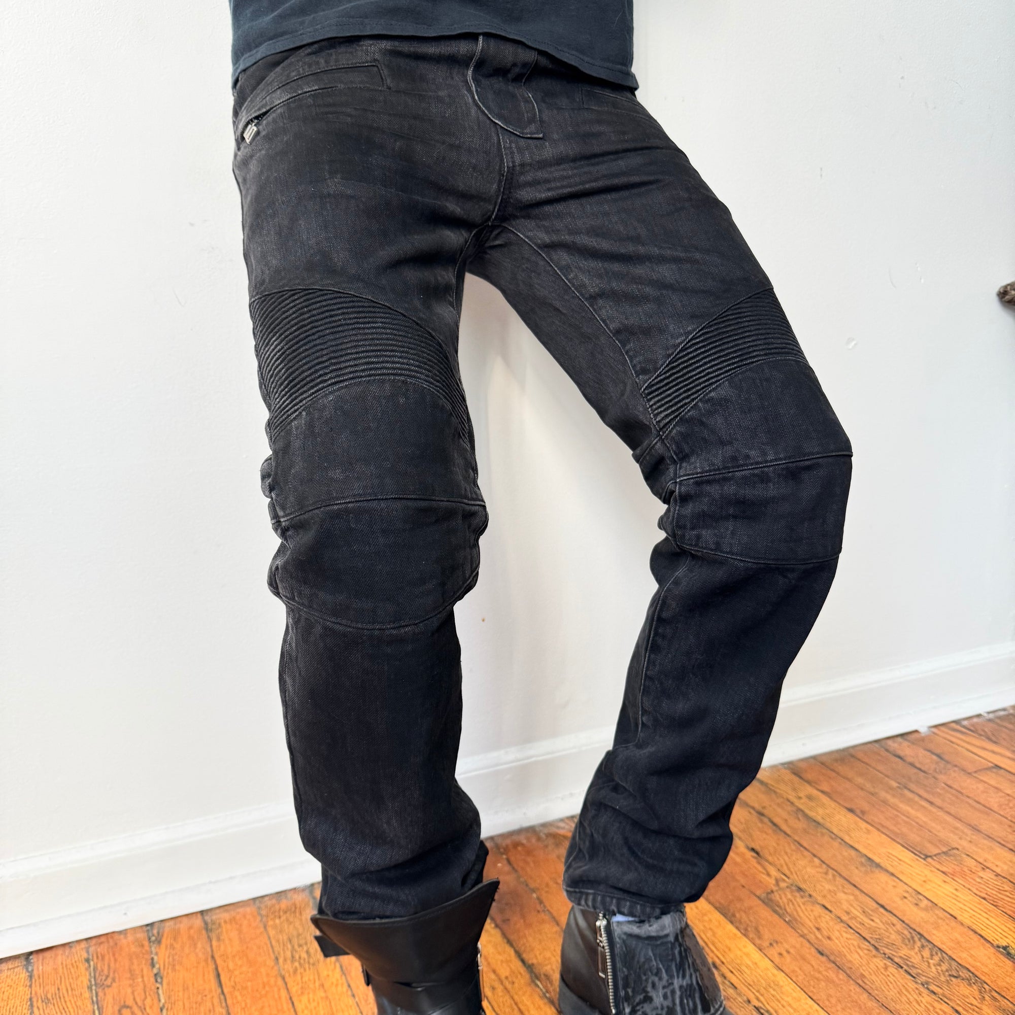 Balmain Slim-fit Biker Jeans