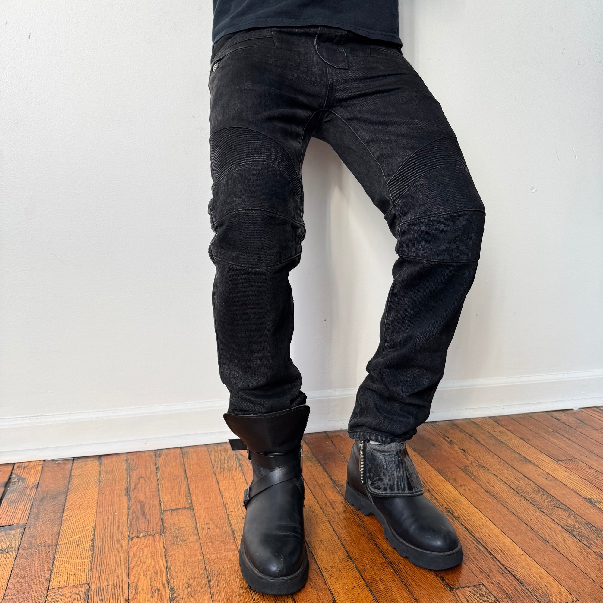 Balmain Slim-fit Biker Jeans