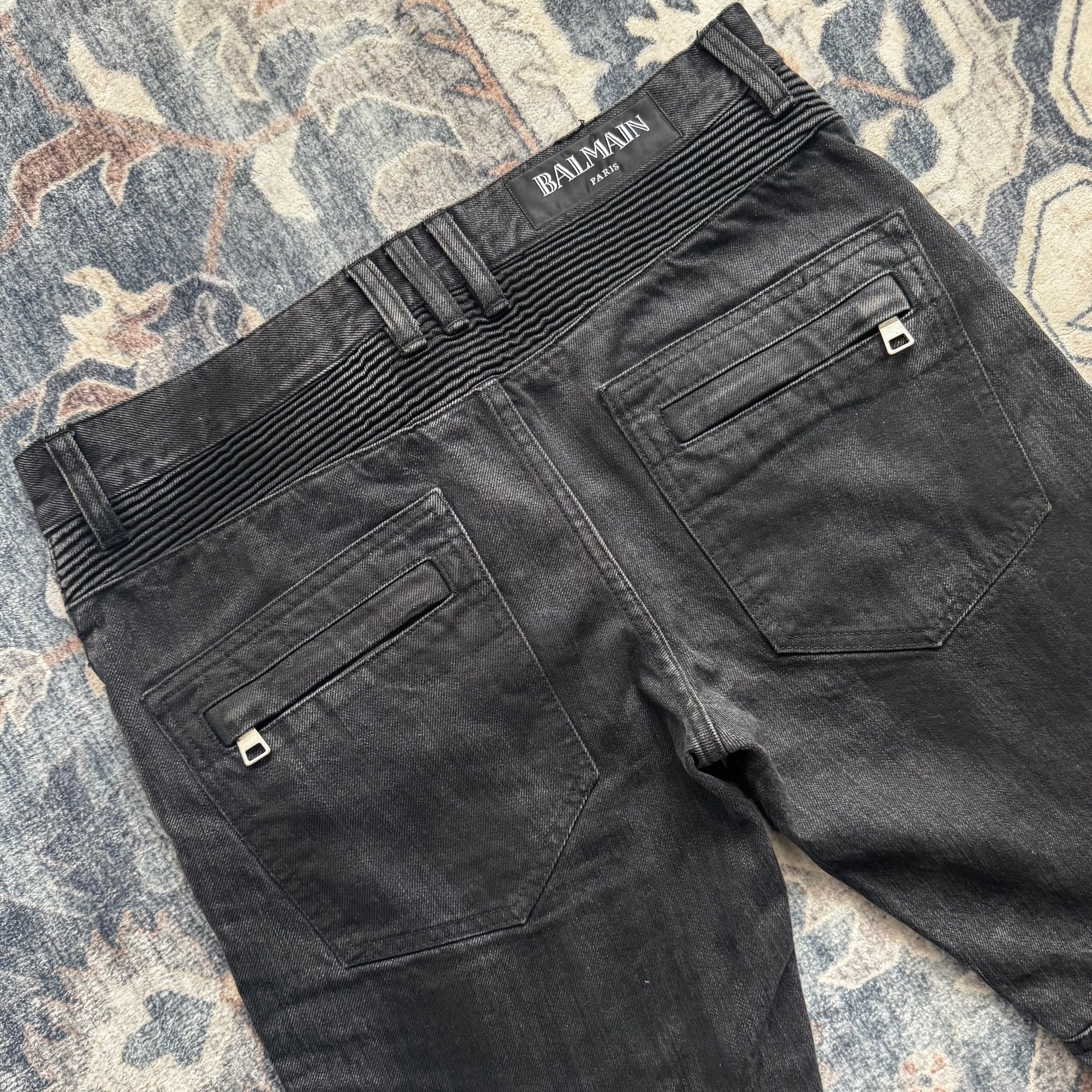 Balmain Slim-fit Biker Jeans