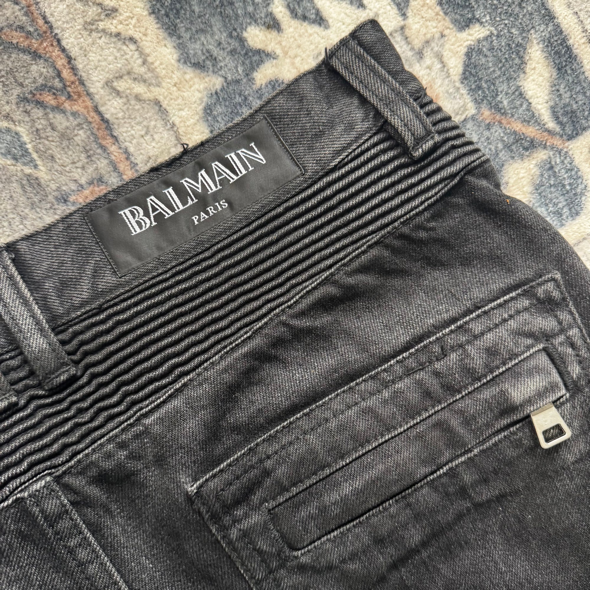 Balmain Slim-fit Biker Jeans