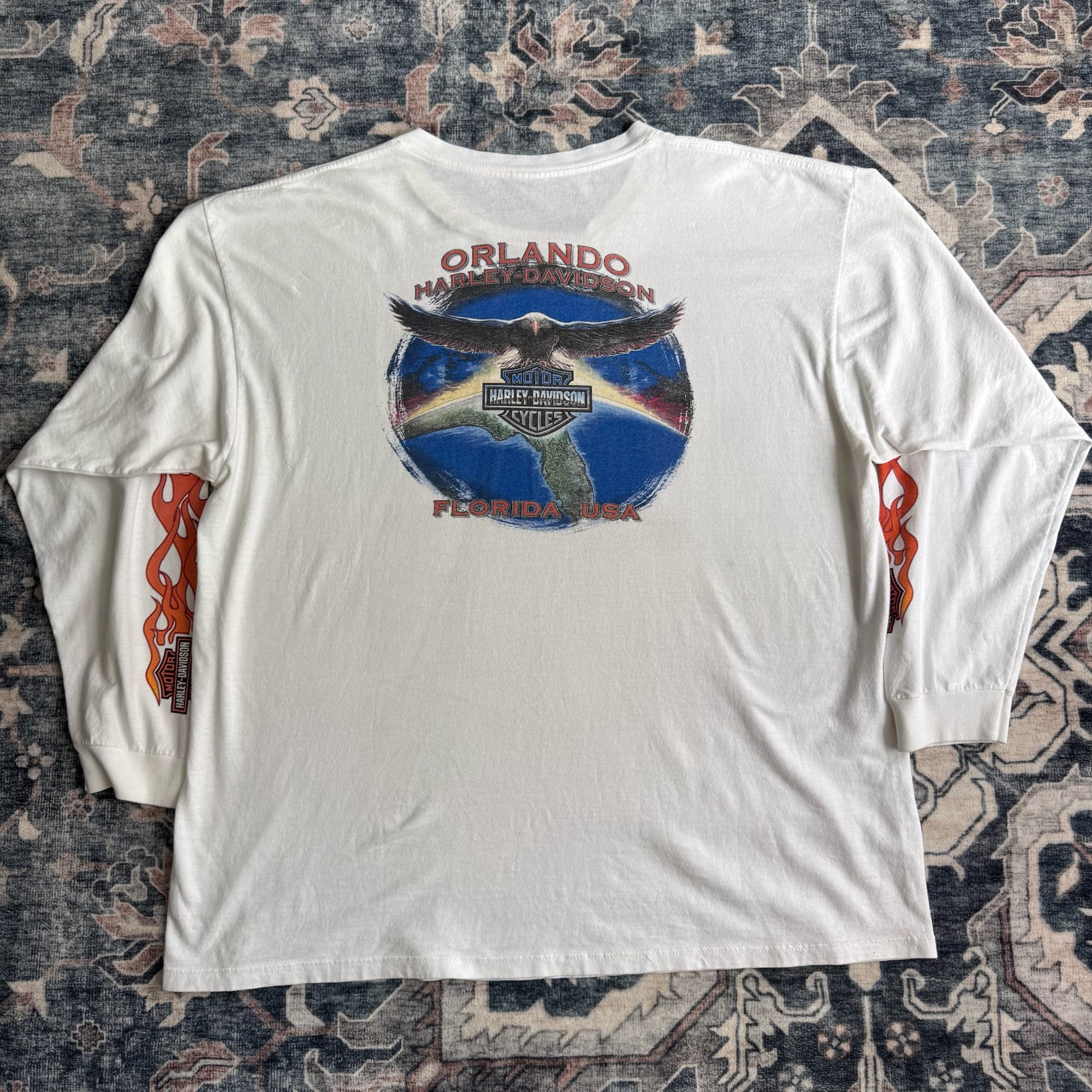 Y2K Harley Davidson Orlando Florida Flames L/S