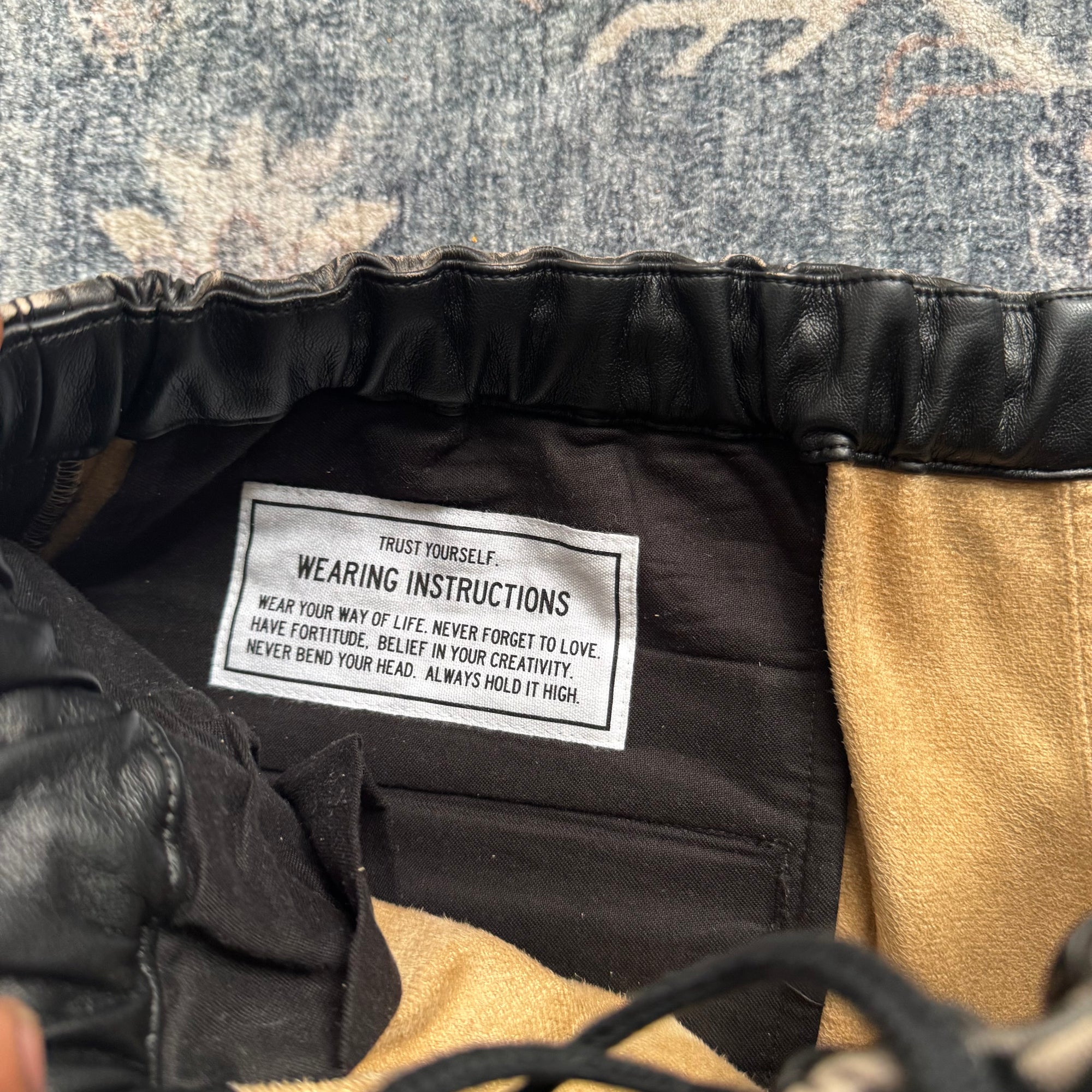 Mihara Yasuhiro Synthetic Leather Pants