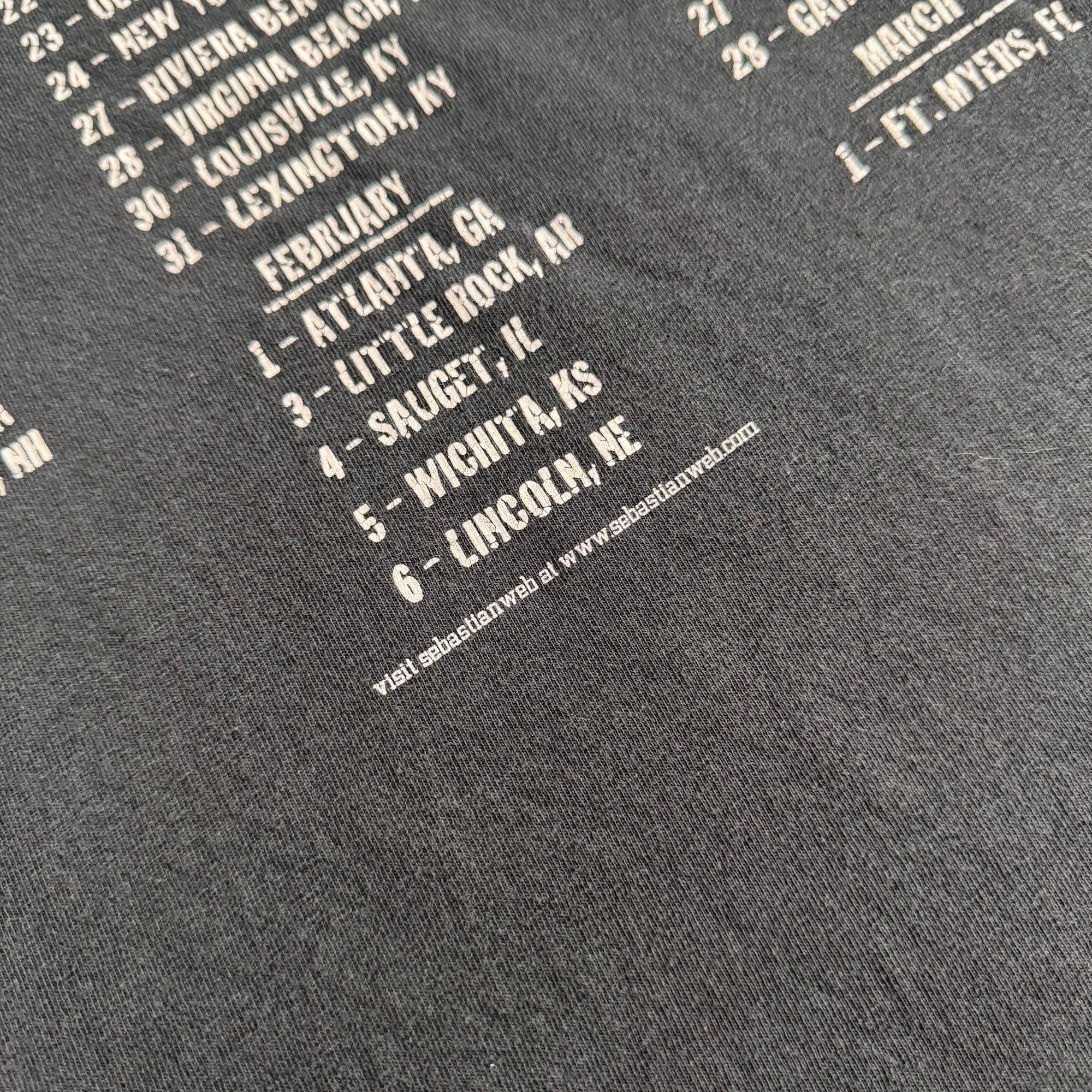Vintage Sebastian Bach 98 Tour Tee