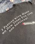 Vintage 1995 Ozzy Osbourne I Partied With Ozzy & Survived Tee