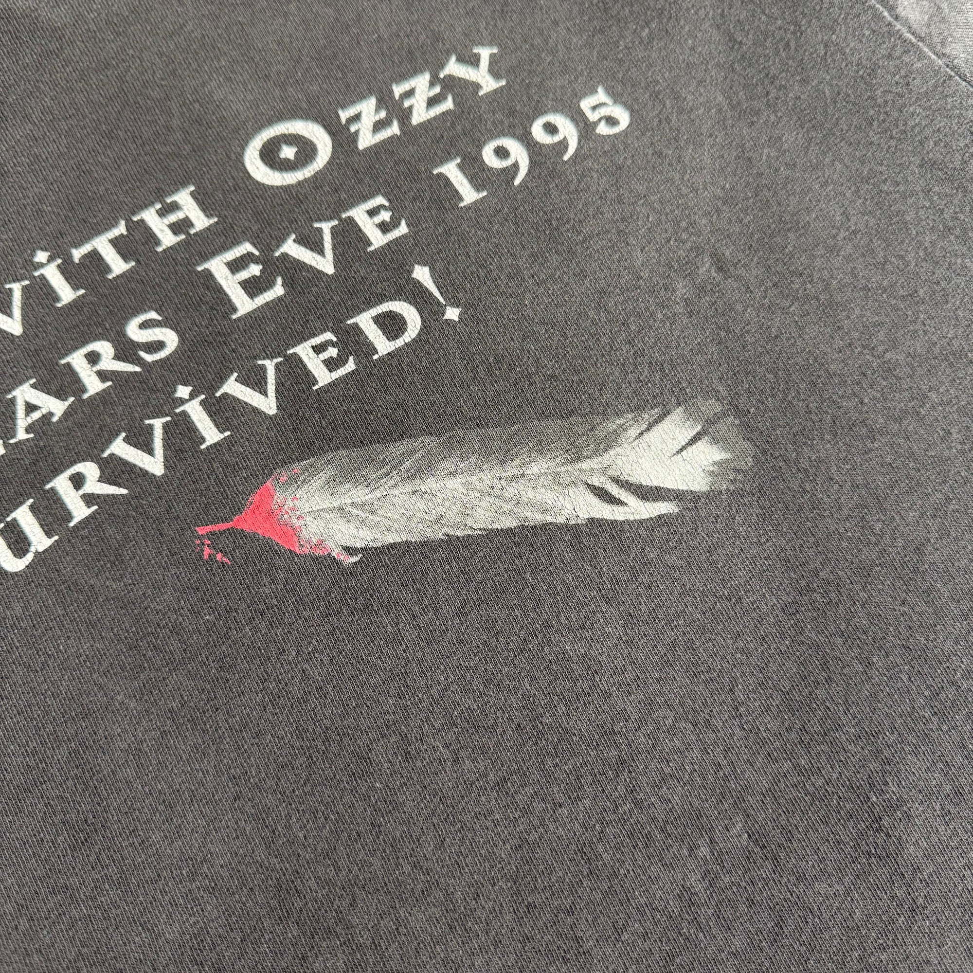 Vintage 1995 Ozzy Osbourne I Partied With Ozzy &amp; Survived Tee