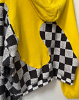 ERL Yellow Checker Swirl Hoodie