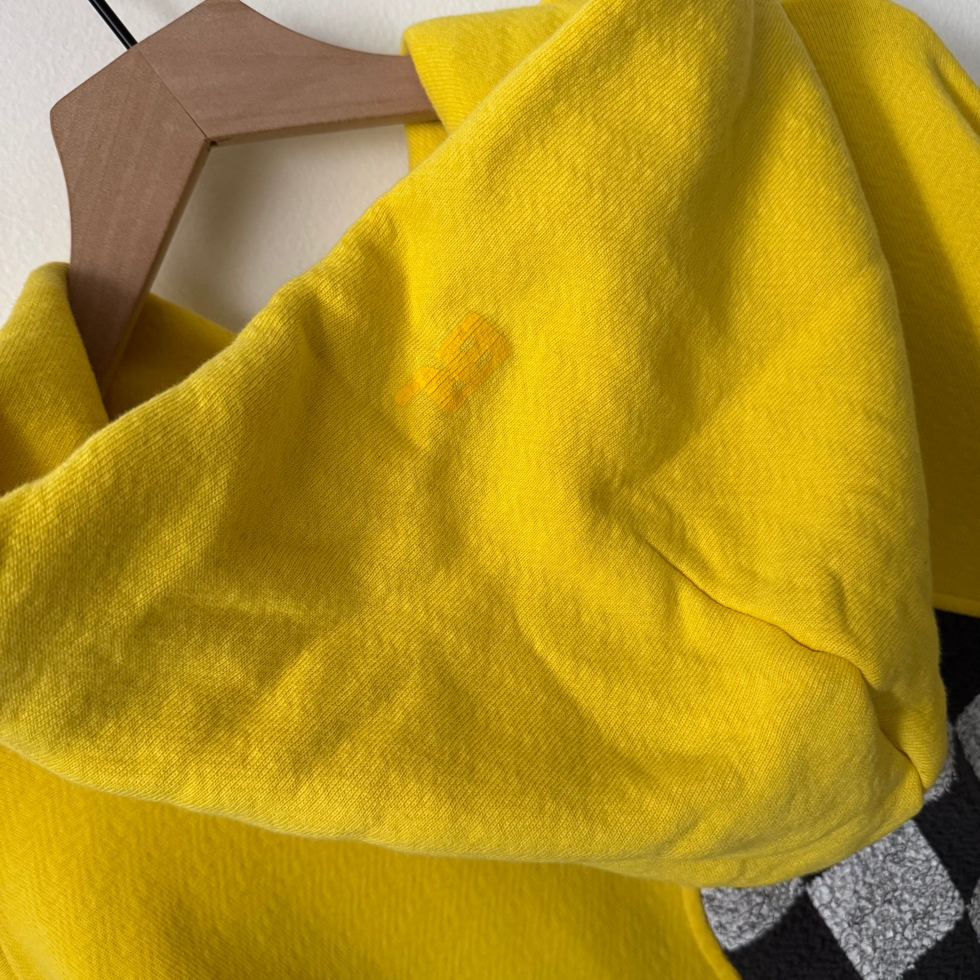ERL Yellow Checker Swirl Hoodie