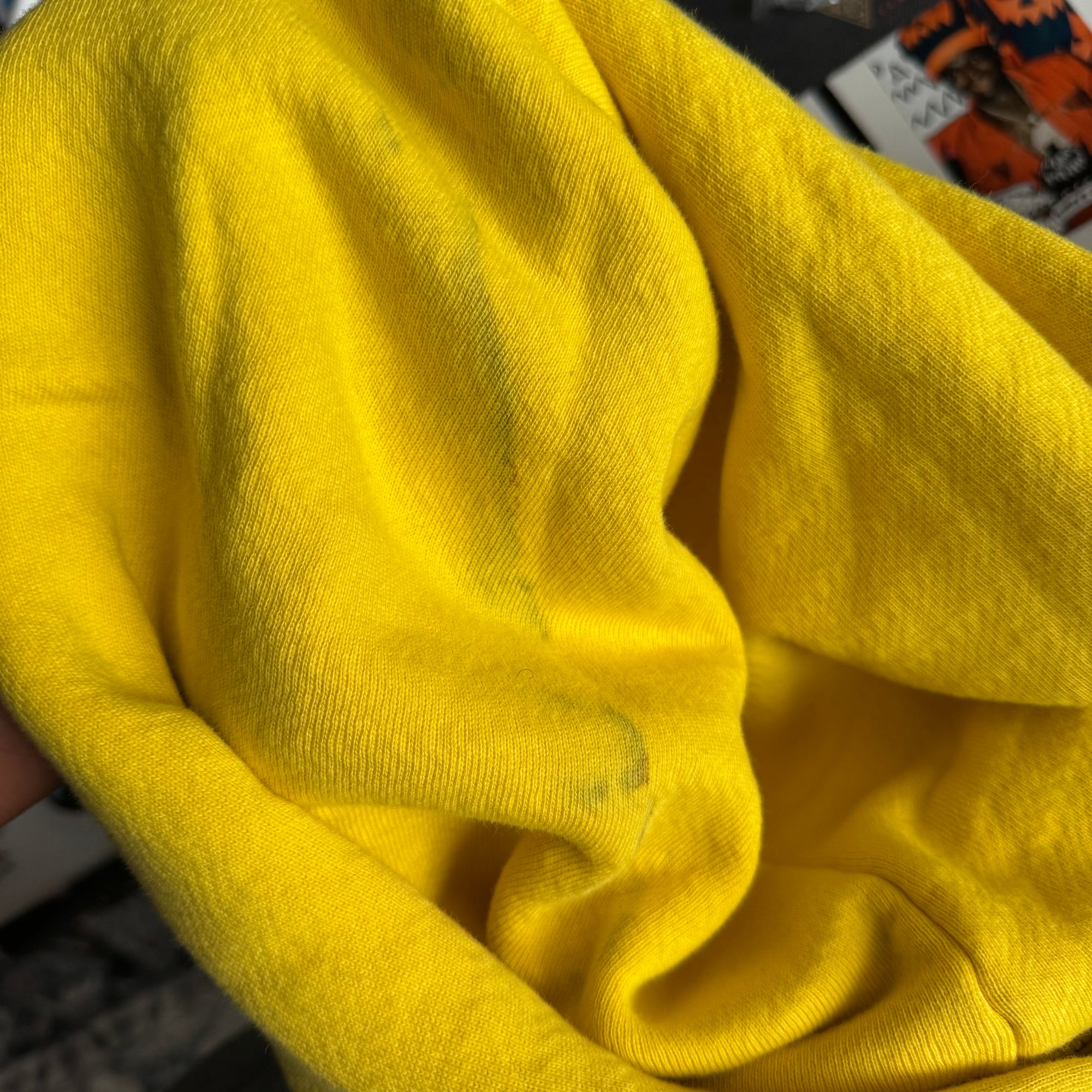 ERL Yellow Checker Swirl Hoodie