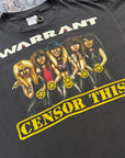 Vintage 1990 Warrant Censor This Tee