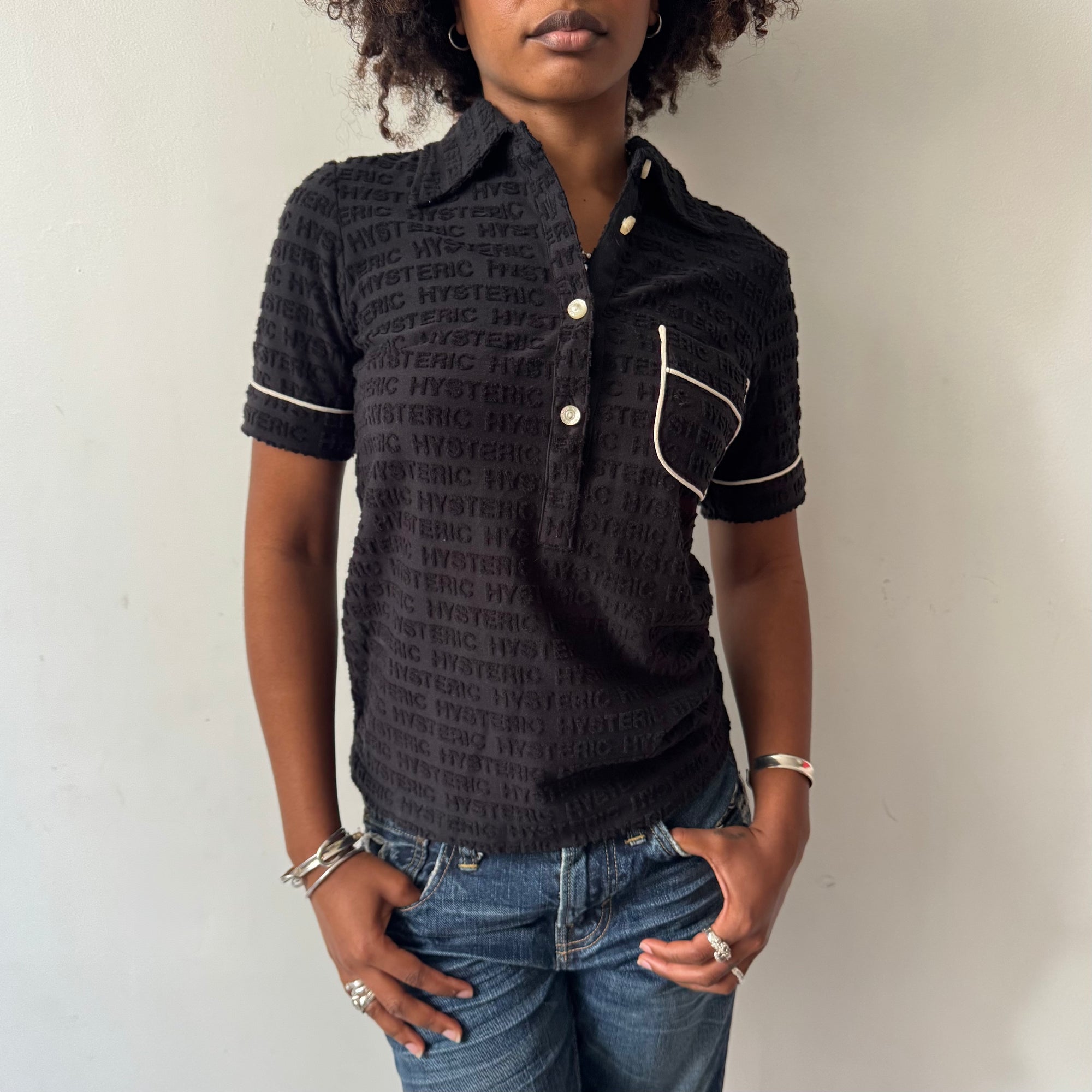 Hysteric Glamour Monogram Polo