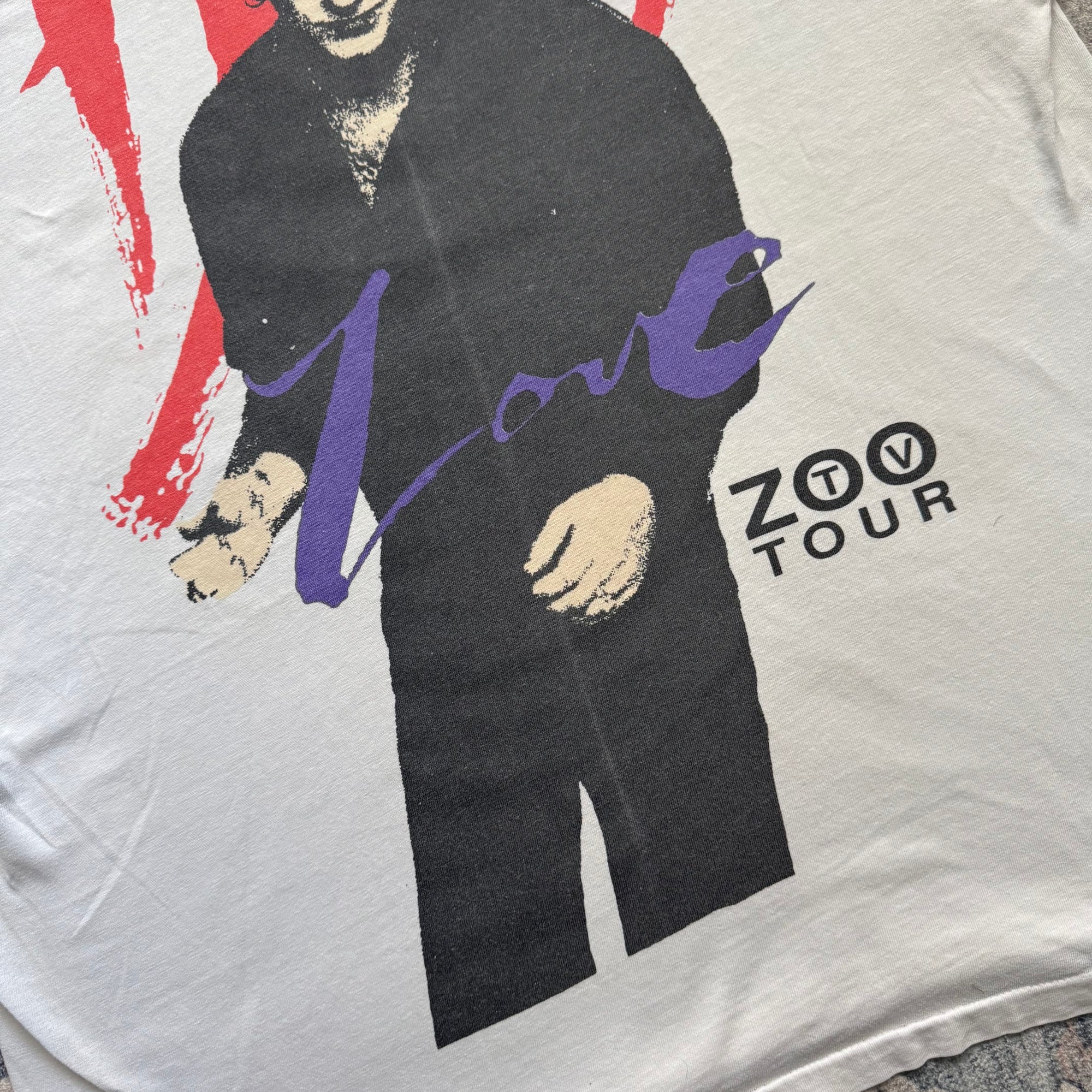 Vintage 1991 U2 Achtung Tour Tee
