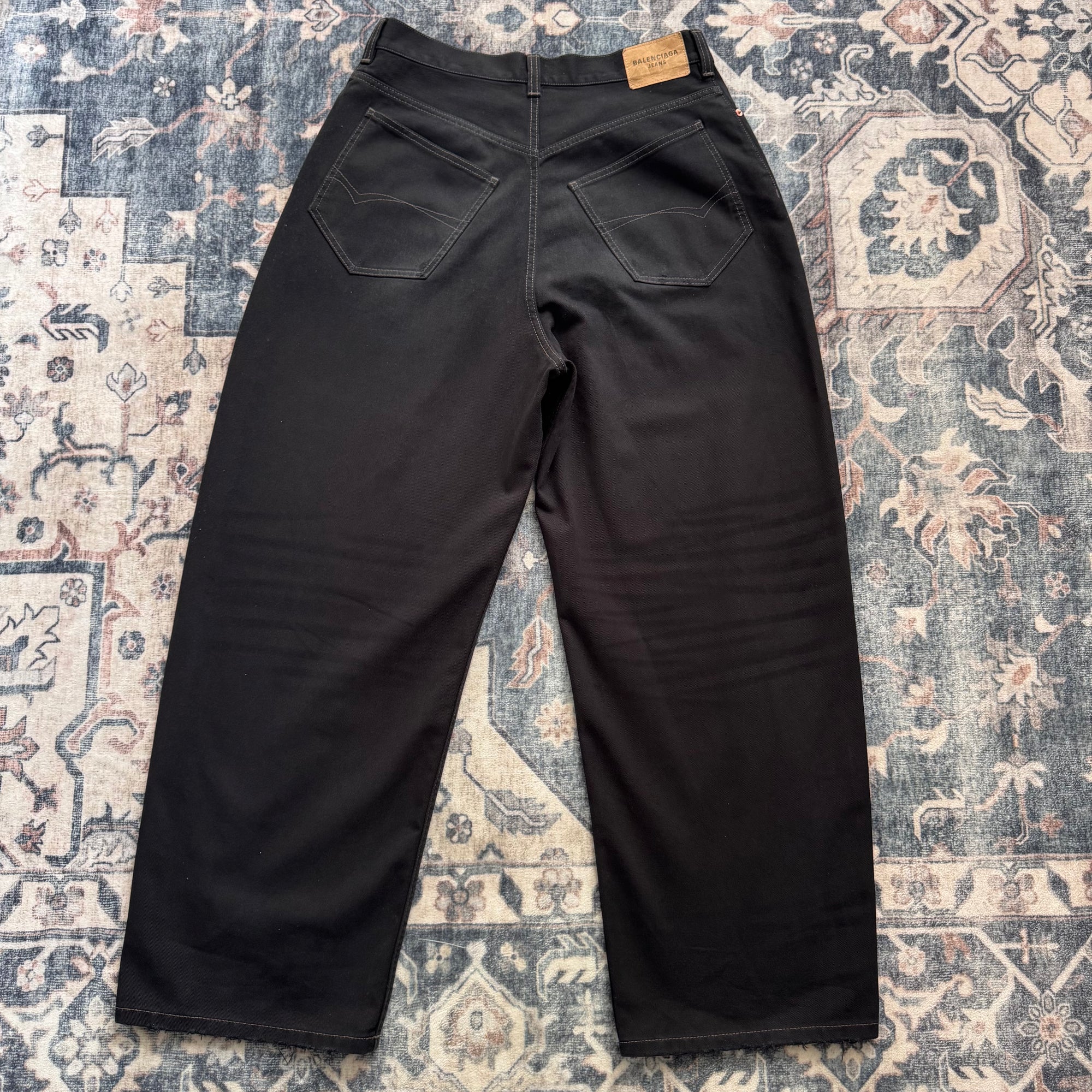 Balenciaga Black Baggy Denim