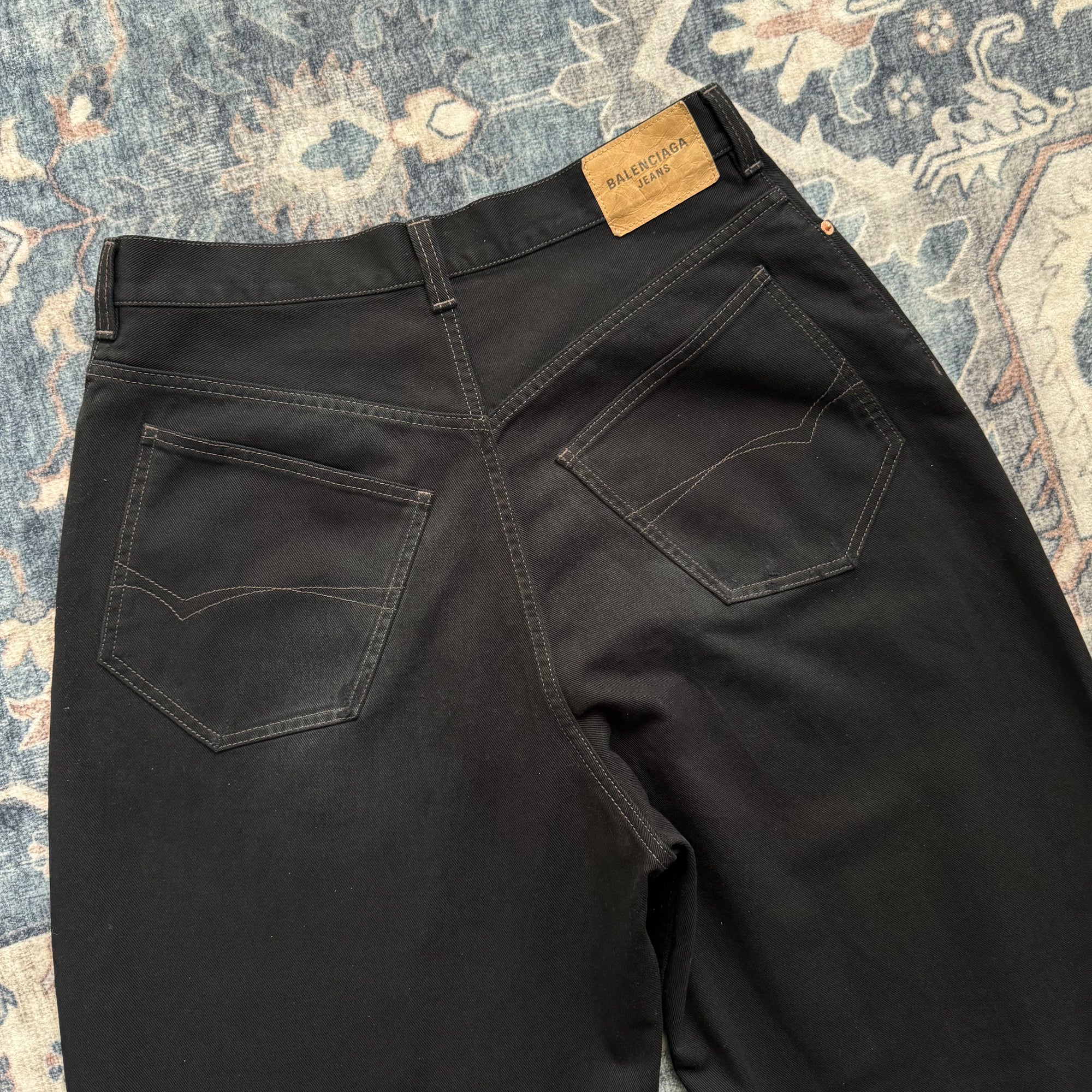 Balenciaga Black Baggy Denim