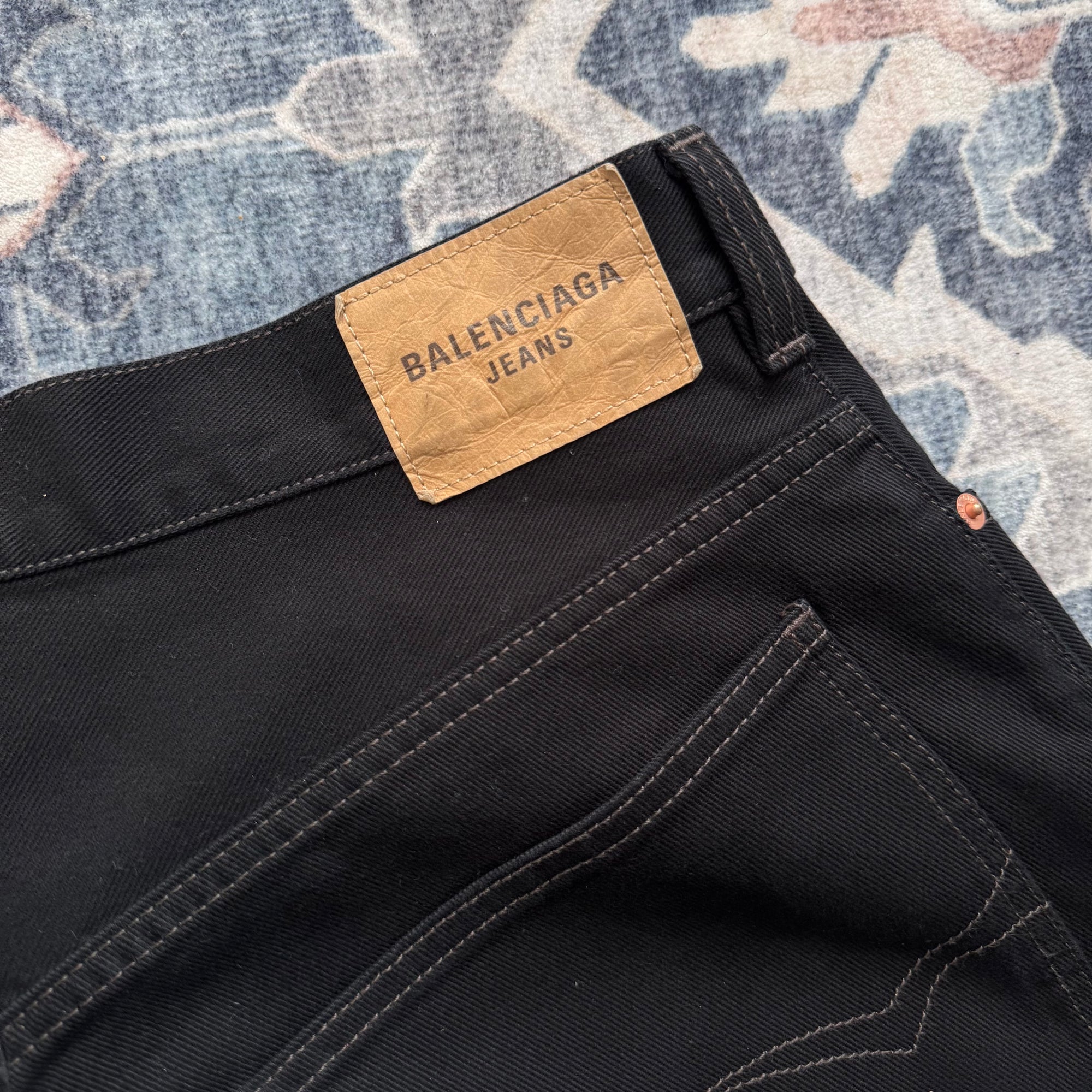 Balenciaga Black Baggy Denim