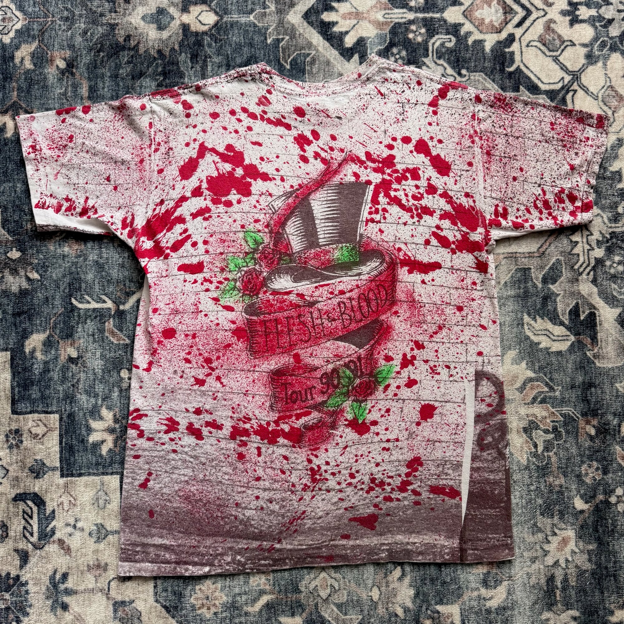 Vintage 1990 Poison Flesh &amp; Blood Tee