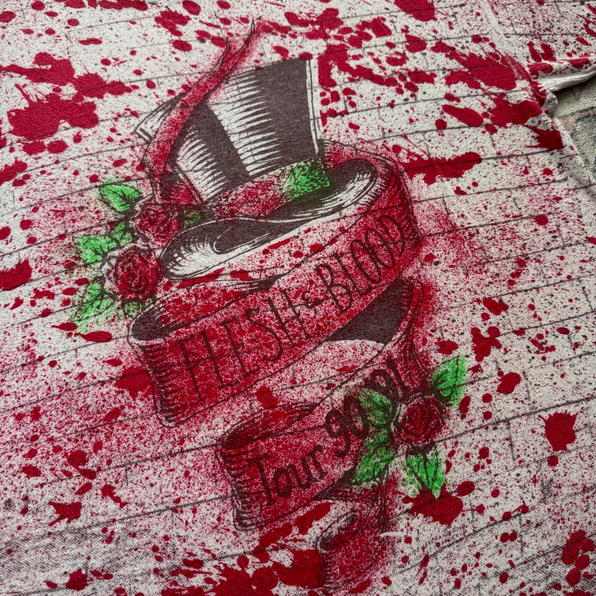 Vintage 1990 Poison Flesh &amp; Blood Tee