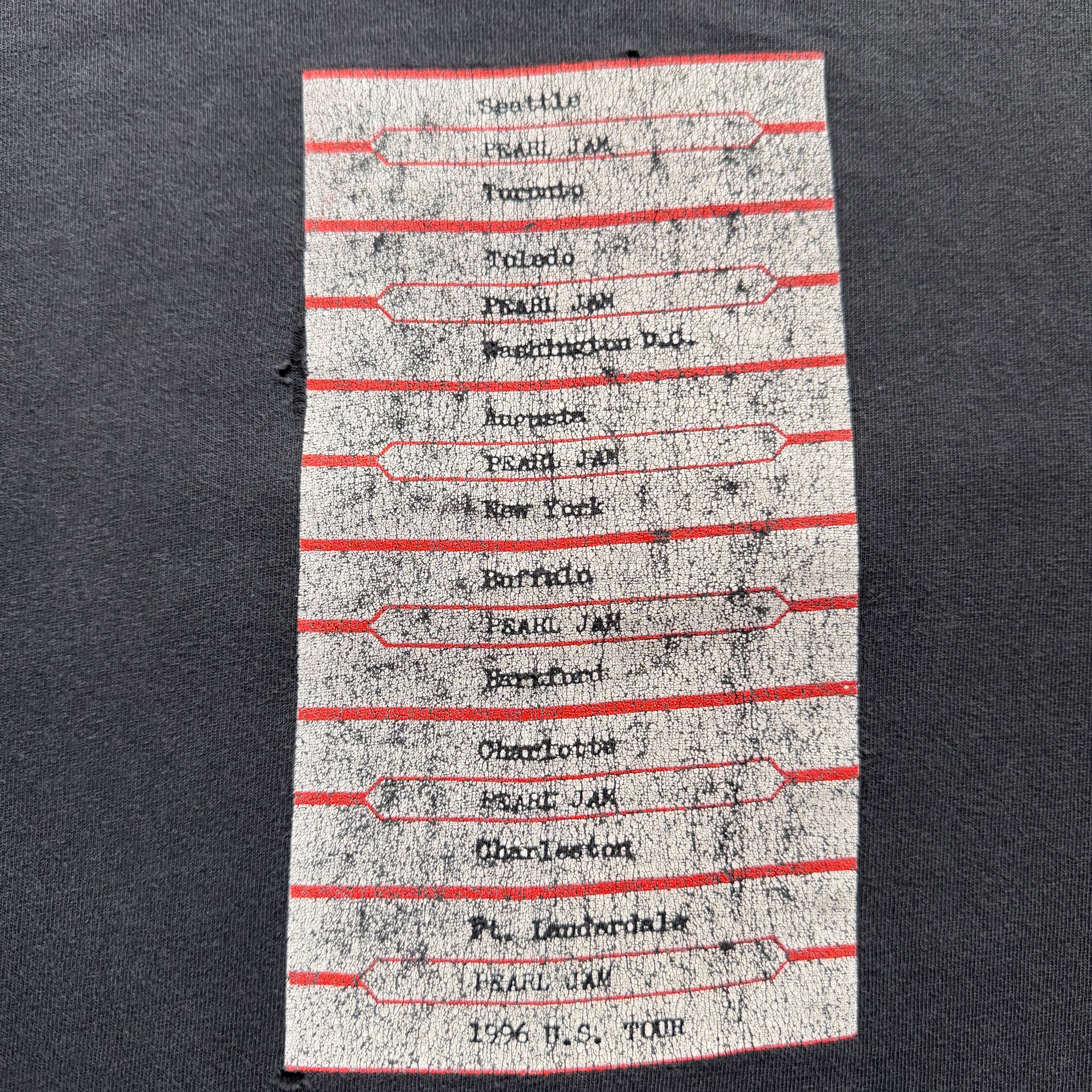 Vintage 1996 Pearl Jam No Code Tour Tee
